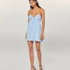 FROM FUTURE Vestito Corto Spallina Lizzie BabyBlue New