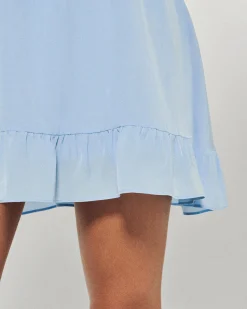 FROM FUTURE Vestito Corto Spallina Lizzie BabyBlue New