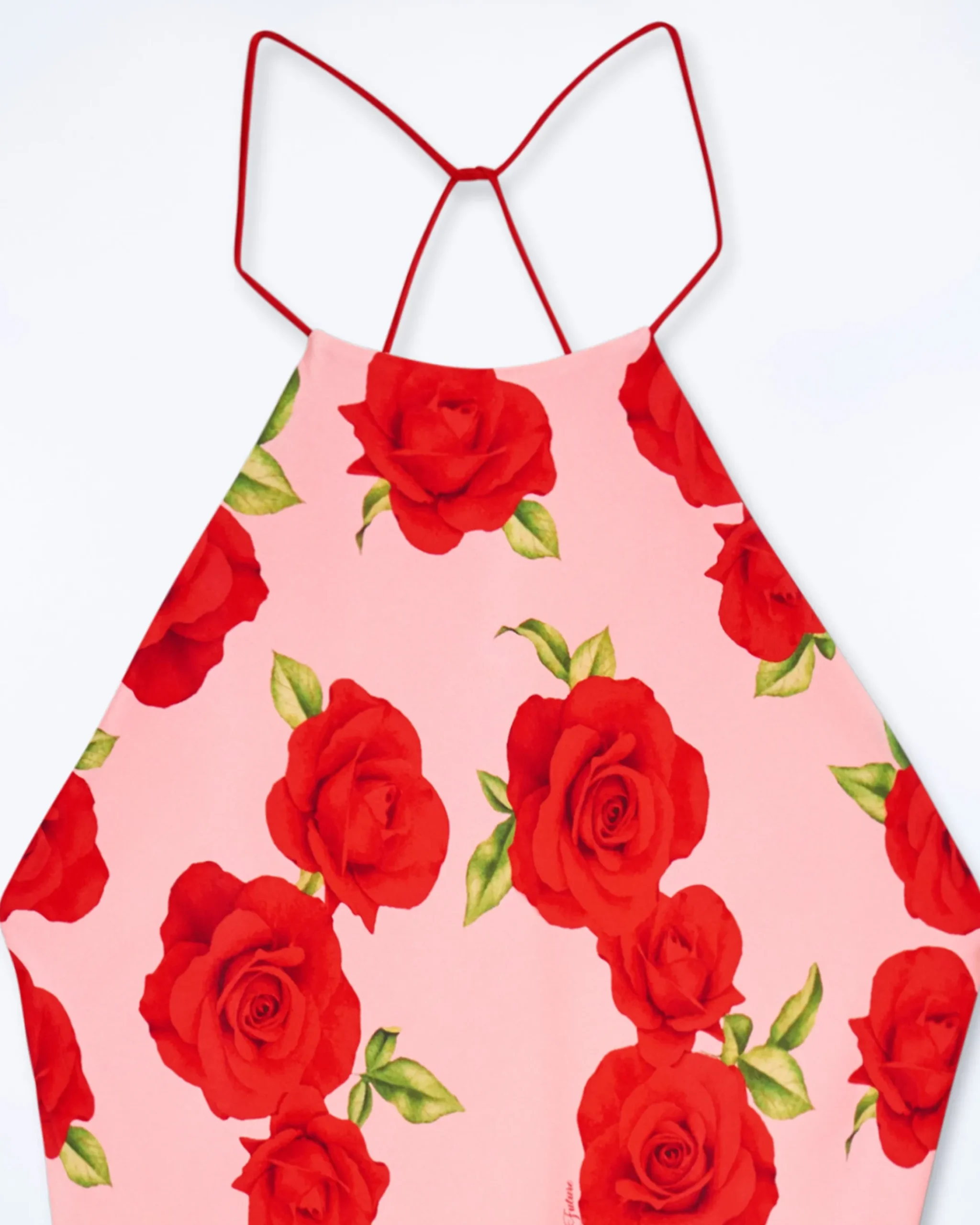 FROM FUTURE Vestito Corto Spallina Selena HotRoses Clearance
