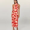 FROM FUTURE Vestito Lungo Asimmetrico Sienna HotRoses Discount