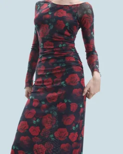FROM FUTURE Vestito Lungo Asimmetrico PassionateRose Shop
