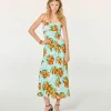 FROM FUTURE Vestito Lungo con Spallina Ilona Cieloarancione Cheap