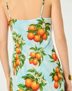 FROM FUTURE Vestito Lungo con Spallina Ilona Cieloarancione Cheap