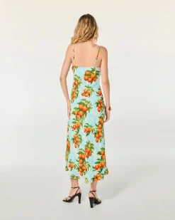 FROM FUTURE Vestito Lungo con Spallina Ilona Cieloarancione Cheap