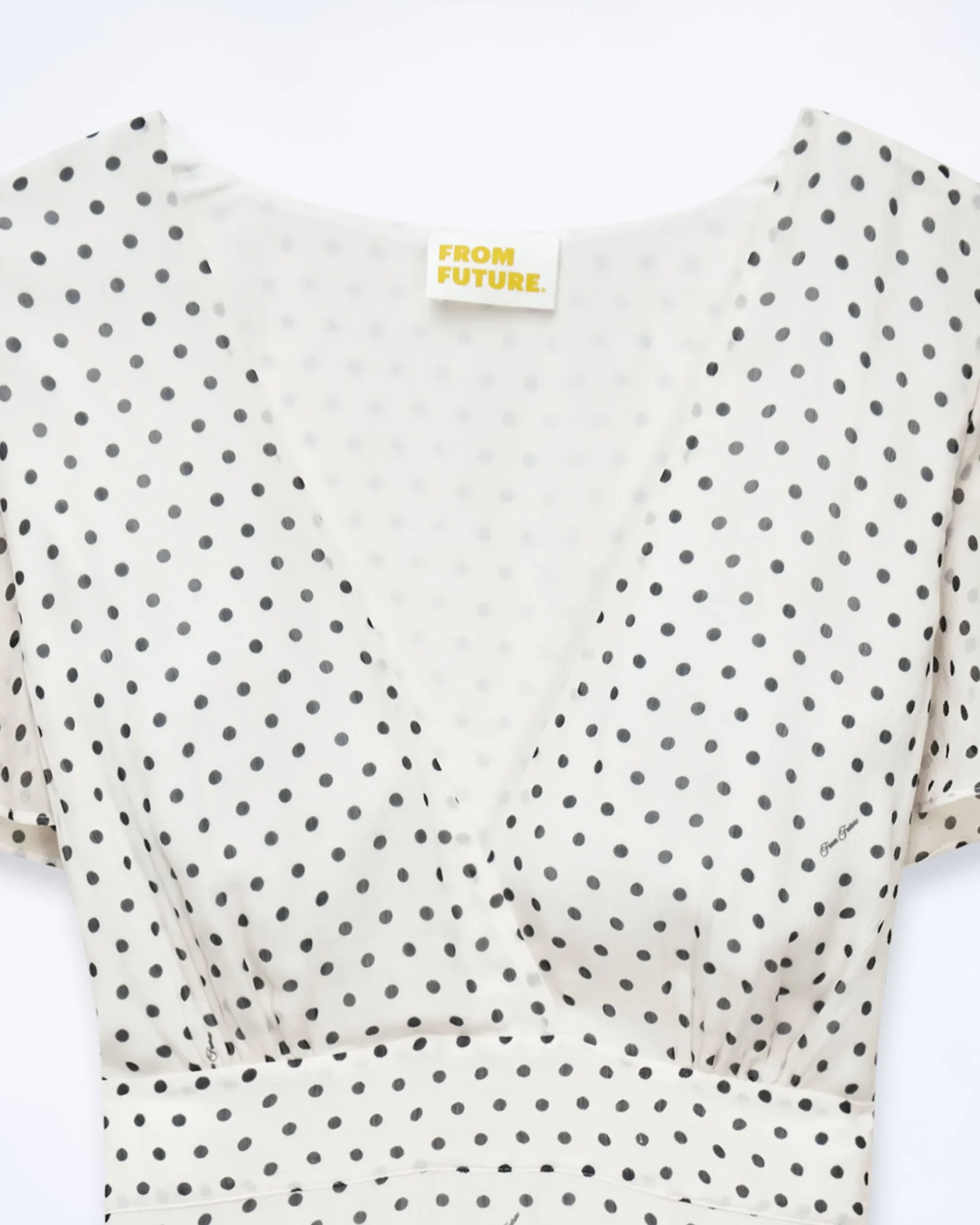 FROM FUTURE Vestito Lungo Maniche corte Julia PoisEcru Fashion