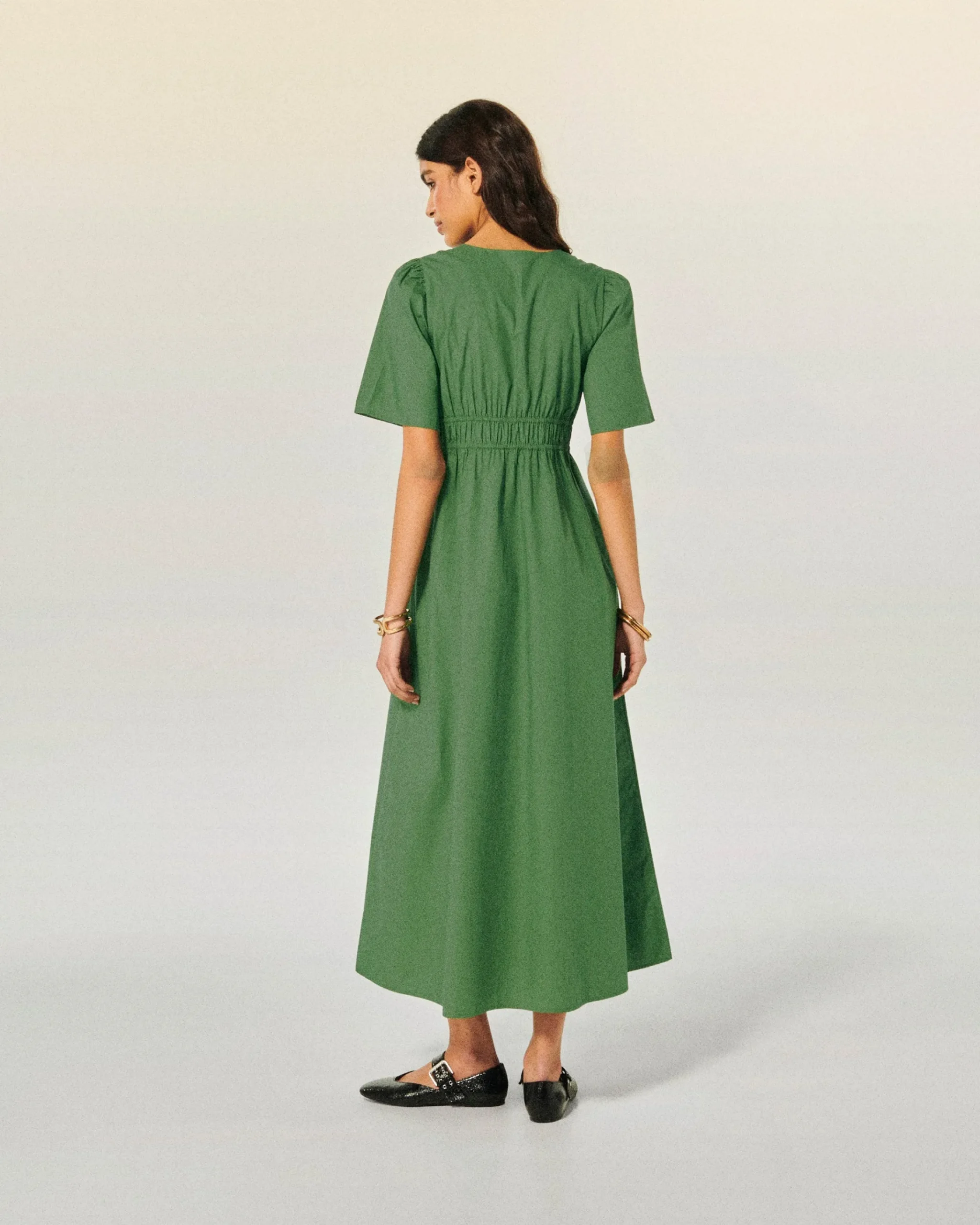 FROM FUTURE Vestito Lungo Maniche corte Gianna Cachi Clearance