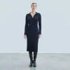 FROM FUTURE Vestito Lungo Maniche lunghe Collo a polo MarinaMilitare Cheap