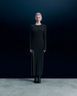 FROM FUTURE Vestito Lungo Maniche lunghe Nero Shop