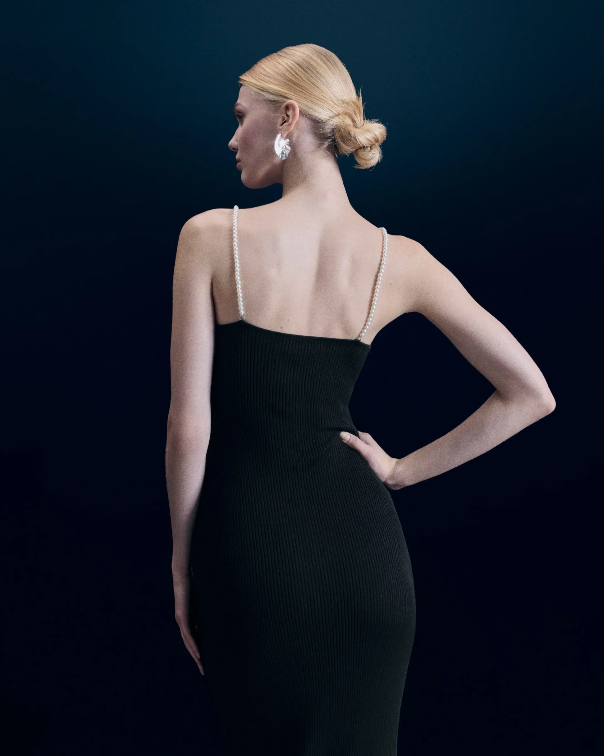 FROM FUTURE Vestito Lungo Spallina Nero Outlet