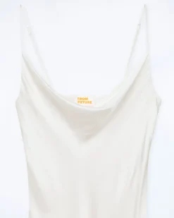 FROM FUTURE Vestito Lungo Spallina Amalia Ecrù Online