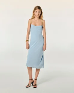 FROM FUTURE Vestito Lungo Spallina Emmy BabyBlue Shop