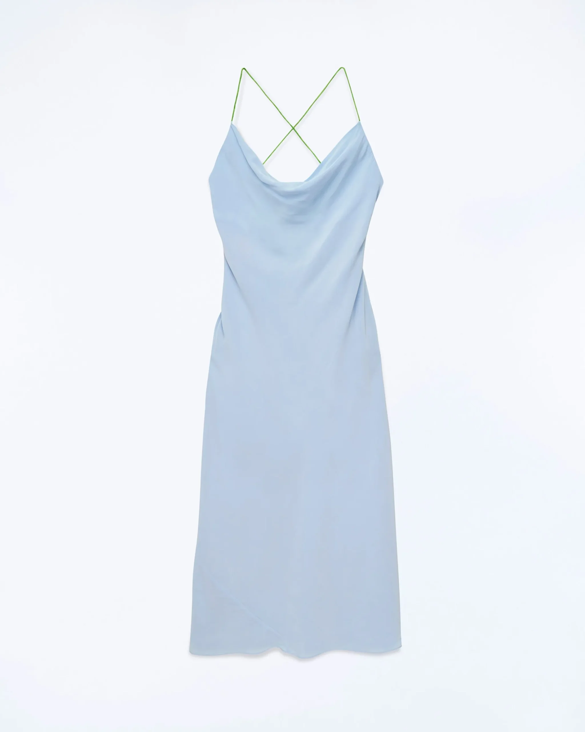 FROM FUTURE Vestito Lungo Spallina Emmy BabyBlue Shop
