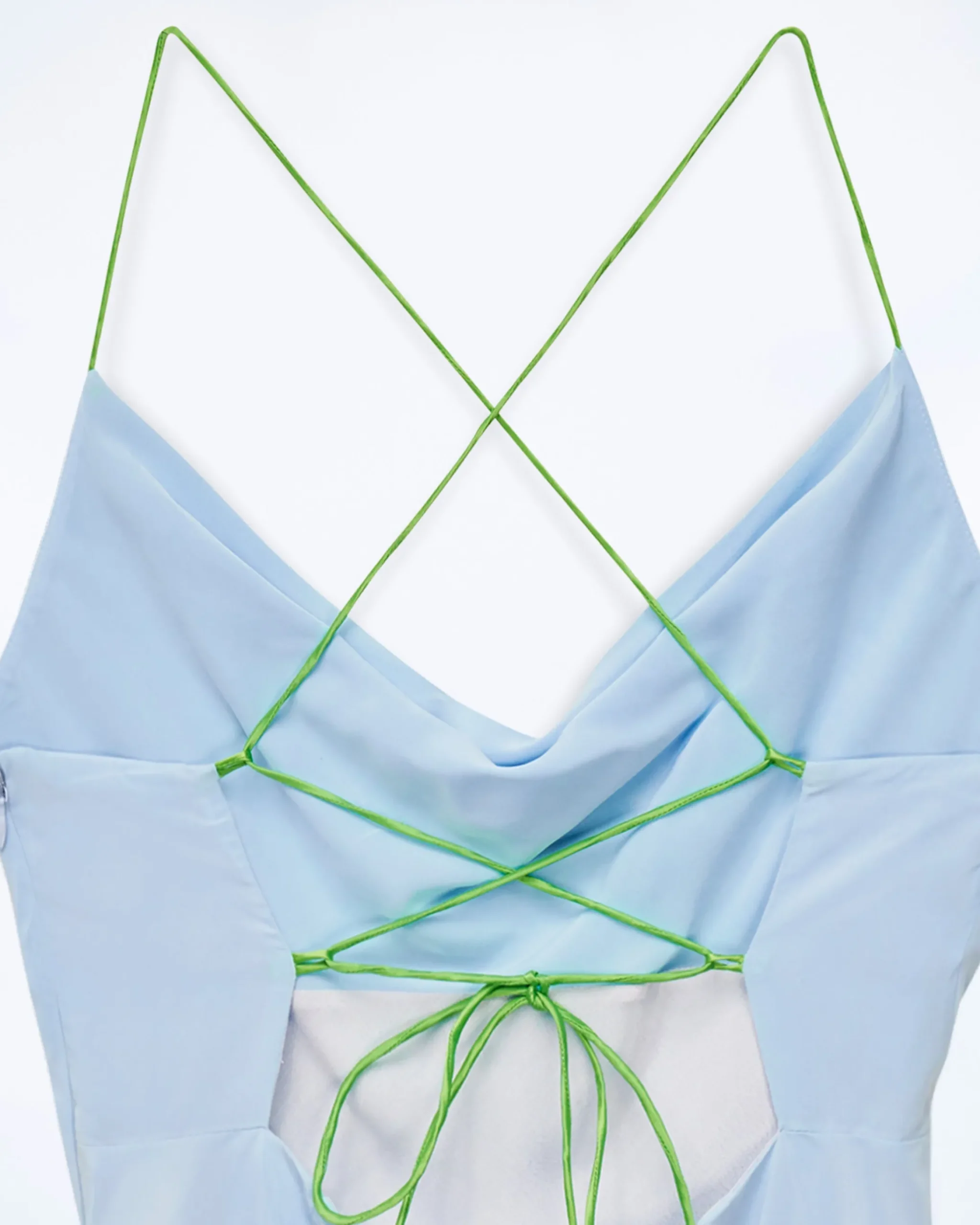 FROM FUTURE Vestito Lungo Spallina Emmy BabyBlue Shop