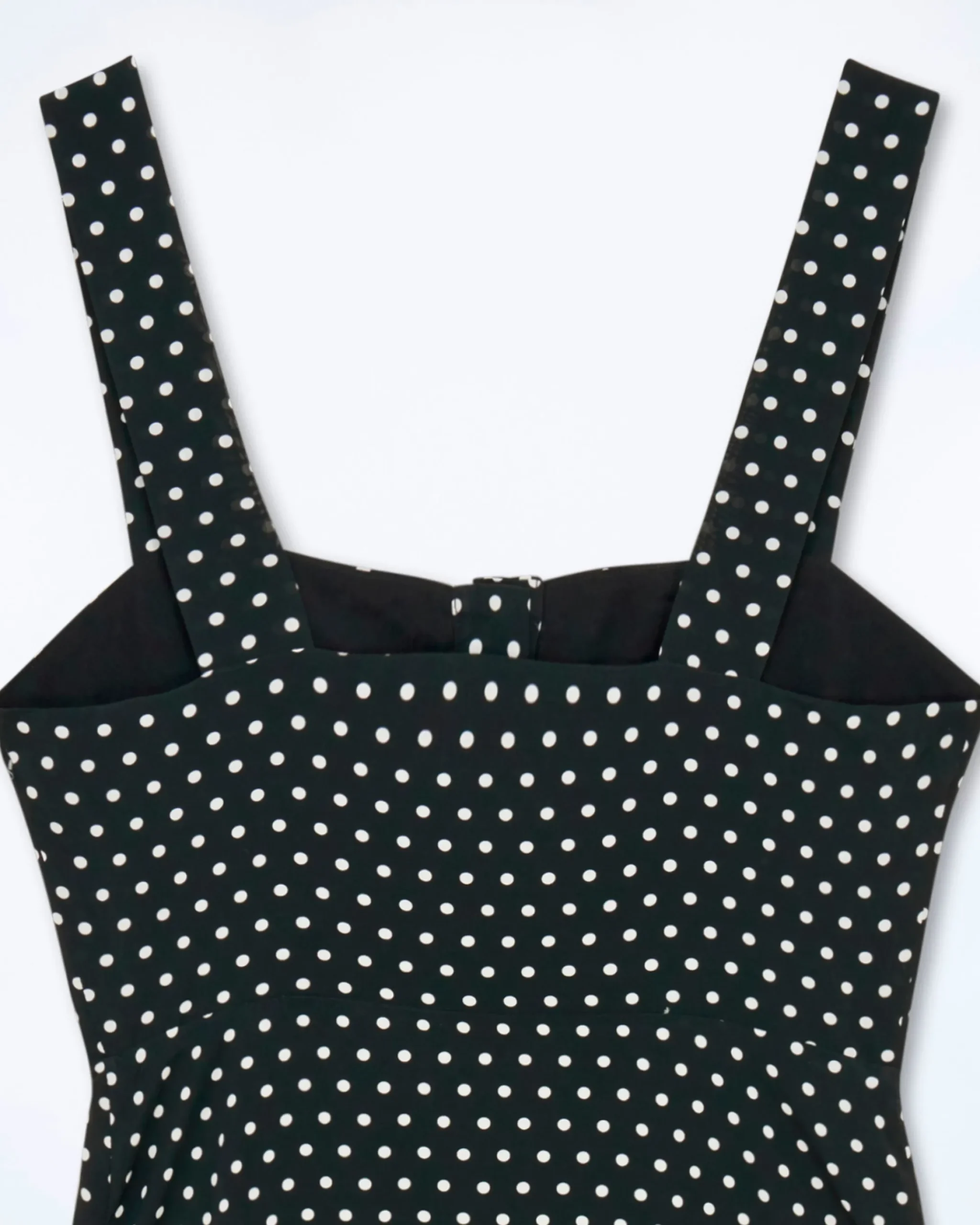 FROM FUTURE Vestito Lungo Spallina Leatitia Pisellonero Sale