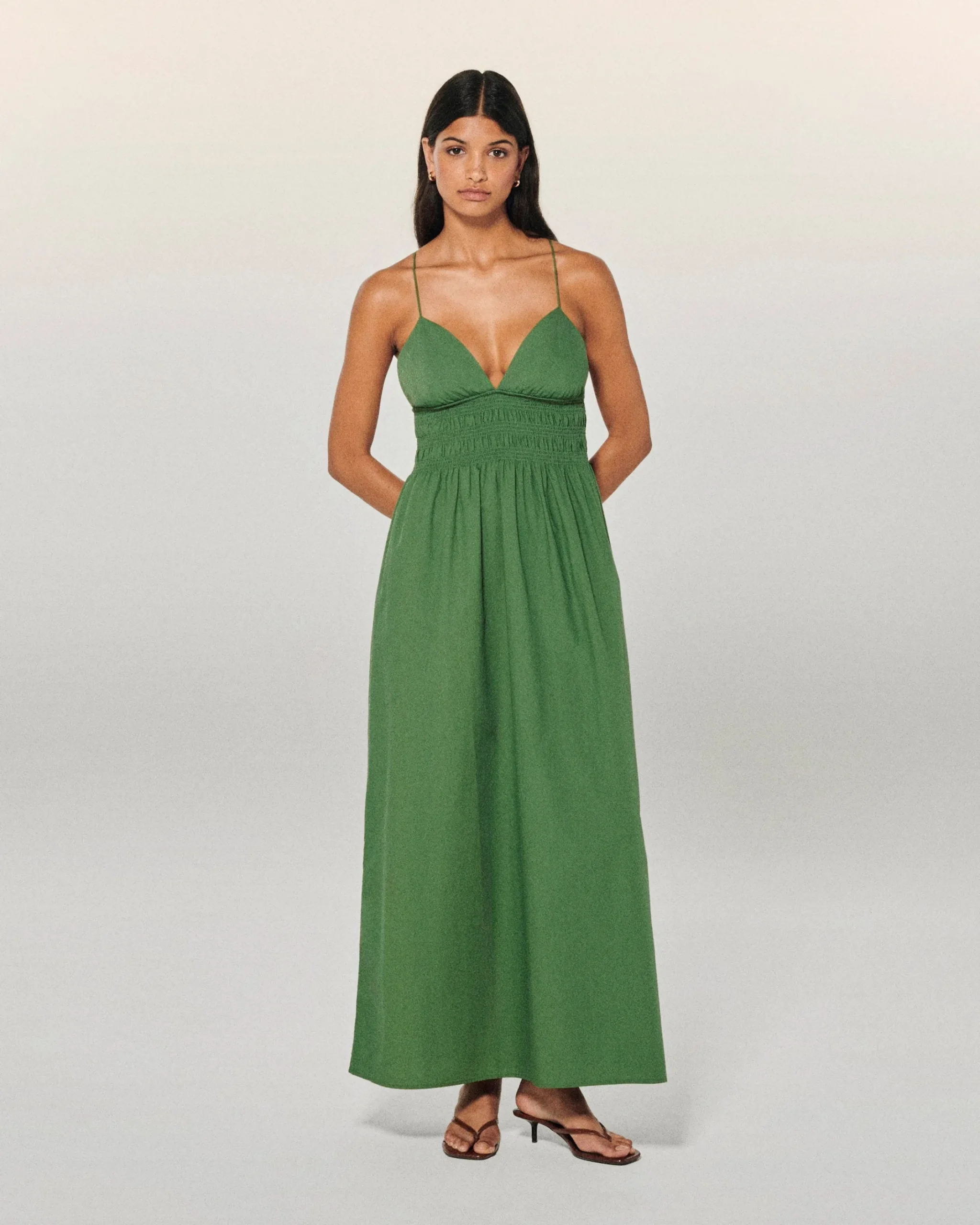 FROM FUTURE Vestito Lungo Spallina Liah Cachi Cheap