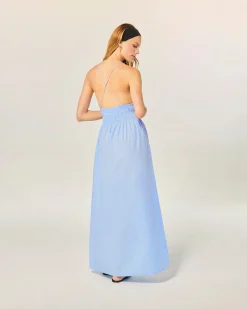 FROM FUTURE Vestito Lungo Spallina Liah BabyBlue Best