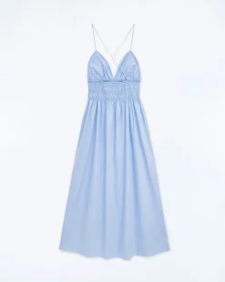 FROM FUTURE Vestito Lungo Spallina Liah BabyBlue Best