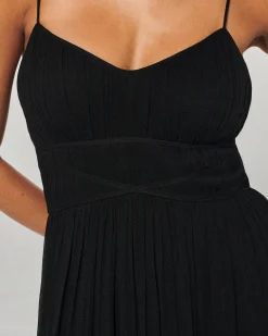 FROM FUTURE Vestito Lungo Spallina Noah Nero Clearance